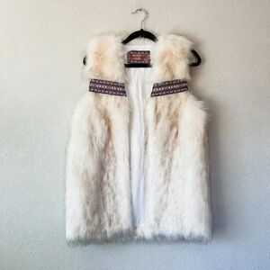 Wildheart by Eternal Sunshine Creations Boho Faux Fur Vest, Size XS/S